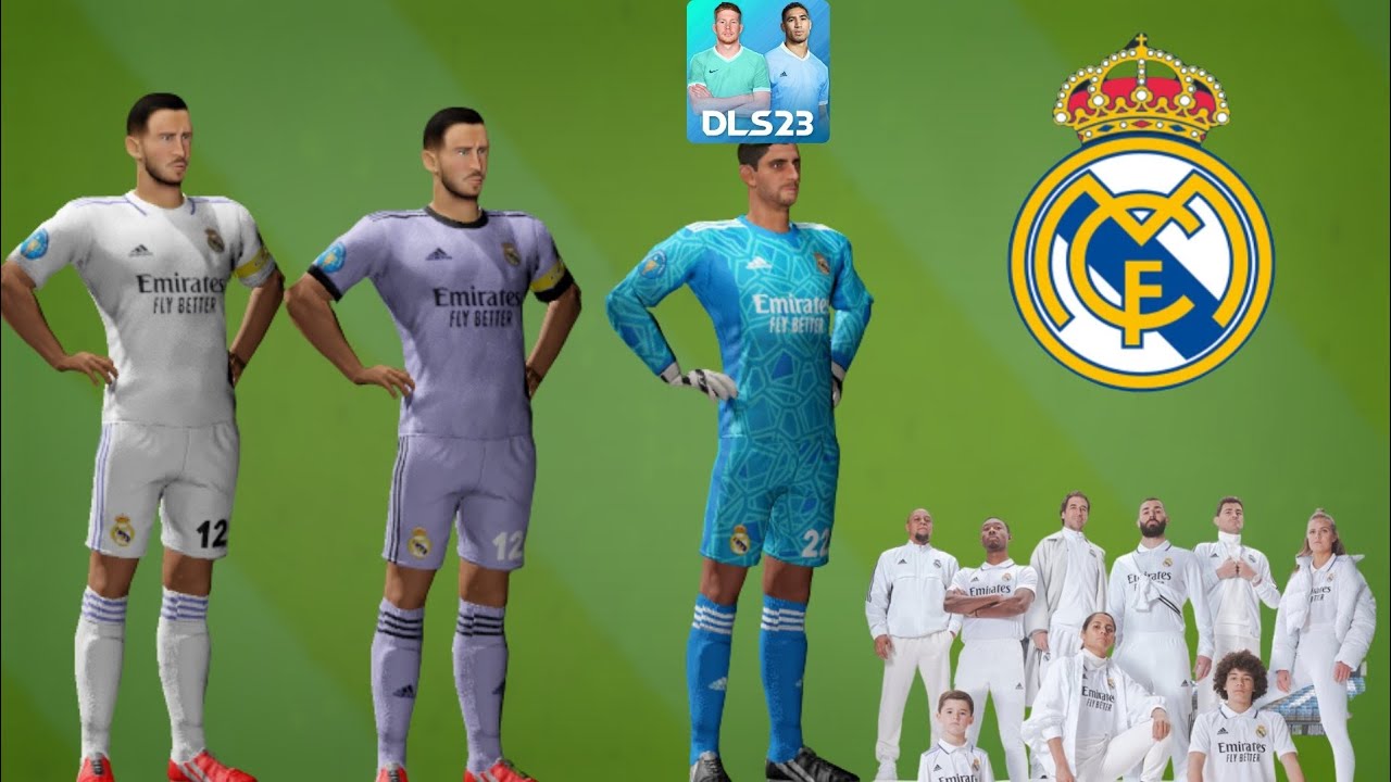 DLS 23 | Real Madrid Kits 23 | Real Madrid All Kits In dls 23 ...