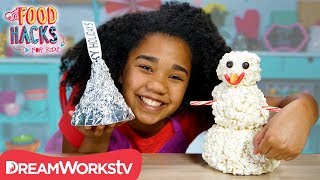 Giant Popcorn Snowman + More Massive Holiday Food Hacks | FOOD HACKS FOR KIDS