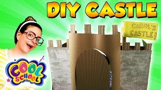 LIFESIZED CASTLE DIY! How To Make a Cardboard Princess Castle! | Arts and Crafts with Crafty Carol