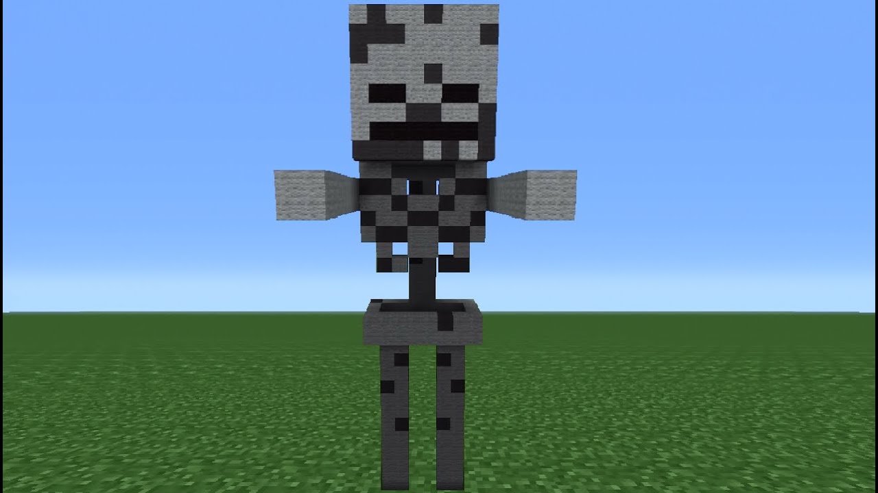 Minecraft Skeleton Statue