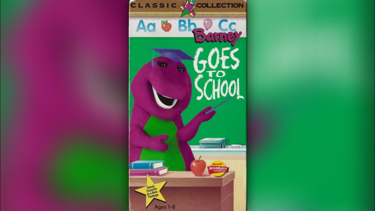 Barney Goes to School (1990) - 1996 VHS - YouTube