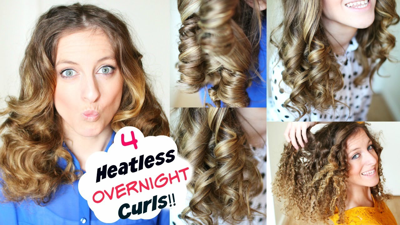 Braidsandstyles12 Youtube Heatless Curls No Heat Curls Overnight Curls No Heat [ 720 x 1280 Pixel ]