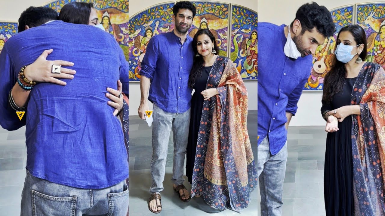 Vidya Balan & Aditya Roy Kapoor Today at India Show In Mumbai Art ...