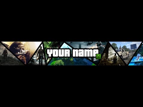 [SpeedArt] Template Banner Multi-Gaming | PhotoShop - YouTube