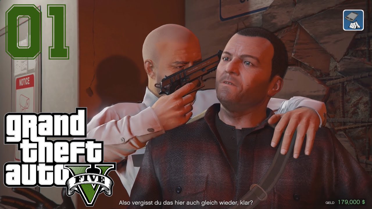 #01 | Der erste Bankraub | Let’s Play GTA 5 - Story - YouTube