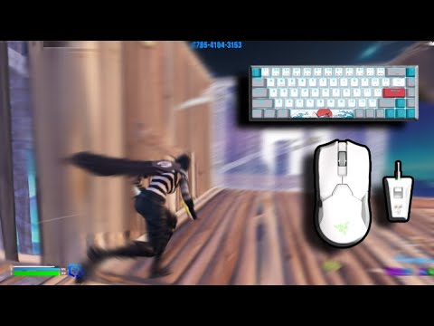 (165 fps+165hz smooth)🍃 ༄ GK61 and Razor viper mini 😍 ASMR , Fortnite ...