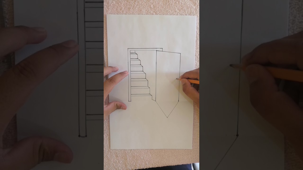 Escalera 3D !! |DIBUJO| PeteteArt - YouTube