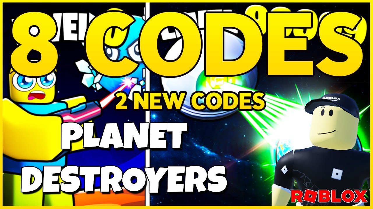 2 NEW CODES 8 WORKING CODES for 🌍PLANET DESTROYERS🌍Update 3 🌍 Roblox ... image.