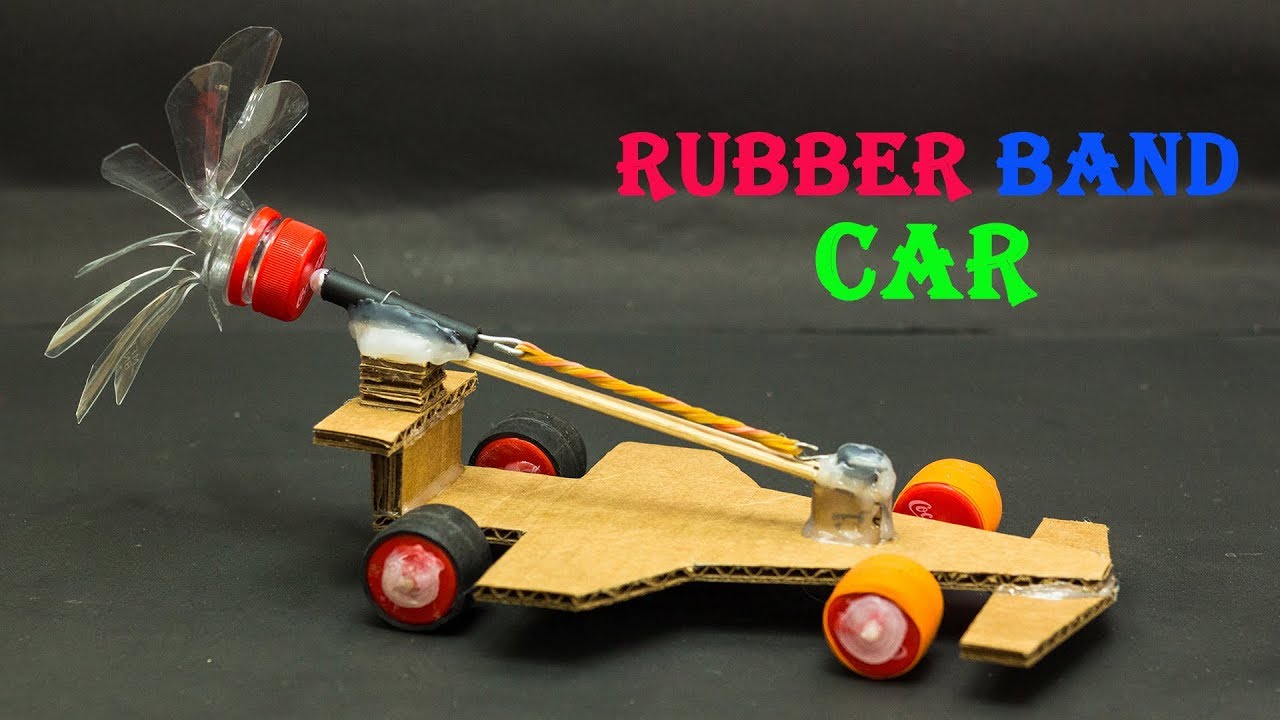 How To Make A Rubber Band Car For School