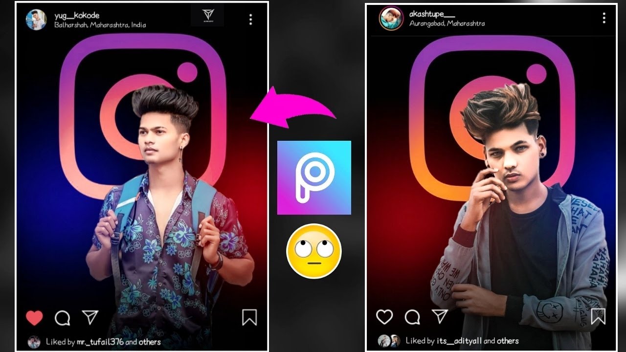 Instagram New Dp Photo Editing - in PicsArt || Instagram Viral photo ...