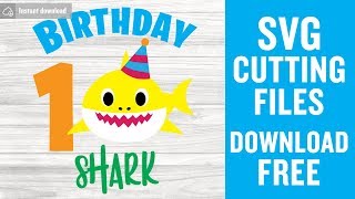 svg shirt silhouette shark birthday 1st cricut rosie designs cutting cameo riveter