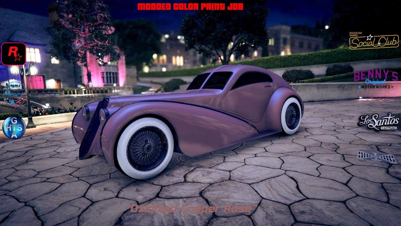 💥 MODDED COLOR RARE PAINT JOB OXIDIZED COPPER ROSE GTA 5 ONLINE 💥 - YouTube