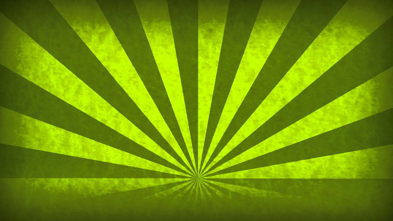 Rotating Sunbeams Green Abstract Motion Background Loop 