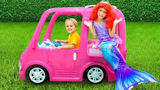 little mermaid adventures for kids with chris and friends