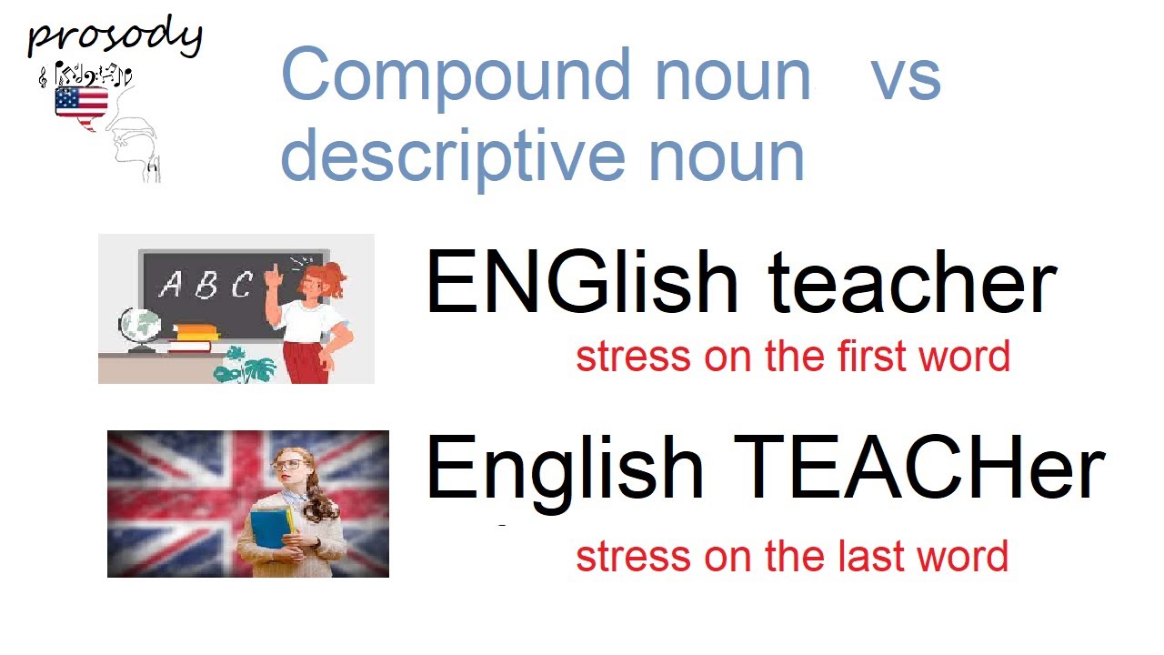 Stress patterns for compound nouns and descriptive noun-phrases - YouTube