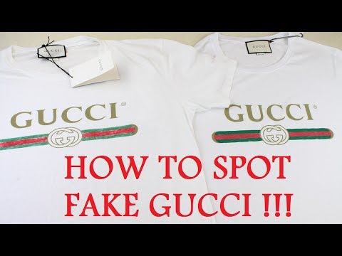 HOW TO SPOT A FAKE GUCCI T SHIRT | Authentic vs Replica Gucci Guide