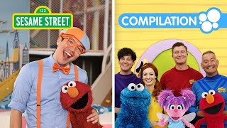 Sesame Street: Elmo's Party with Blippi, Baby Shark, The Wiggles & More! | 1 HOUR Songs for Kids