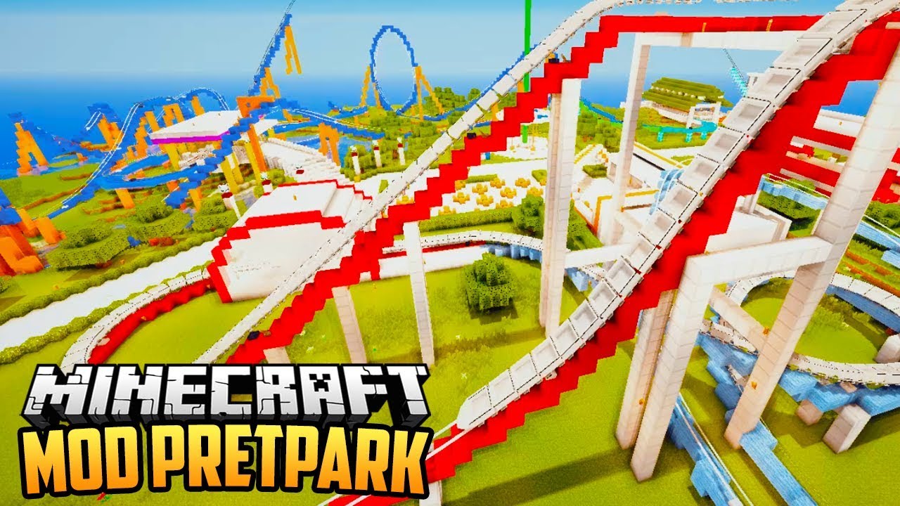 DRAAIMOLEN VAN 206 KM/H - Minecraft Mod Pretpark - YouTube