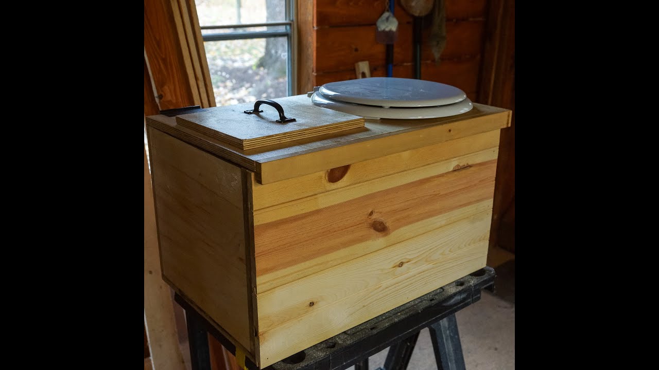 Off Grid Guest Cabin Finishing Up The Sawdust Toilet And