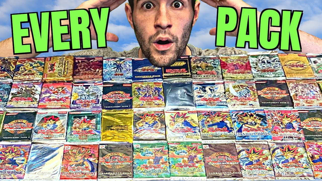 I Opened EVERY Pack Of Yugioh Cards ($15,000) - YouTube