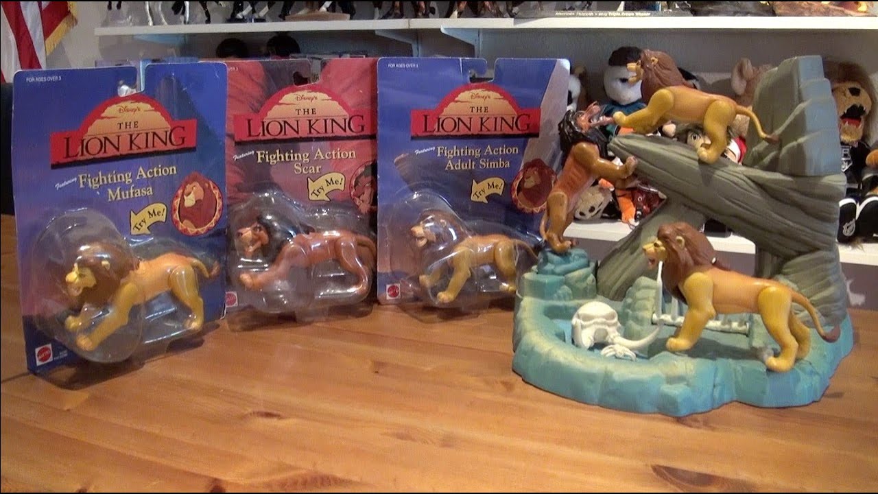 Disney The Lion King Mufasa, 2x Simba, Rafiki, Scar,