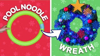 Turn a Pool Noodle Into a Holiday Wreath! & Other Holiday Decoration Hacks | Universal Kids