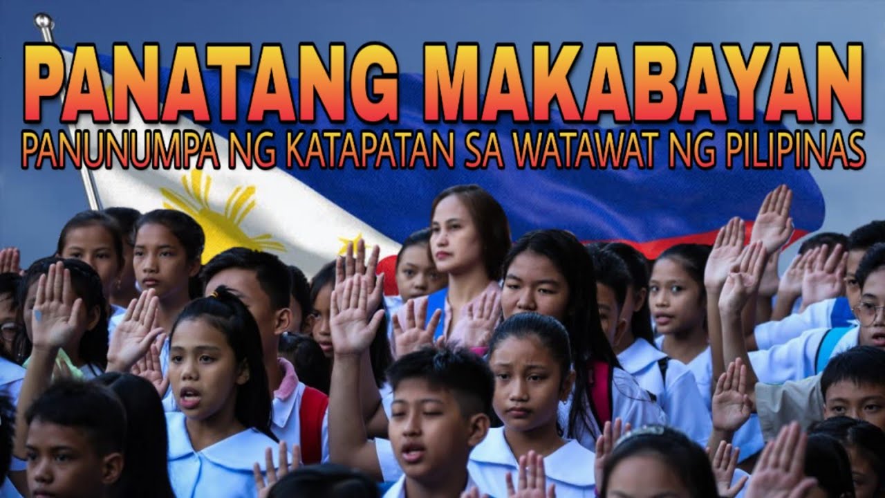 PANATANG MAKABAYAN | PANUNUMPA NG KATAPATAN SA WATAWAT NG PILIPINAS - ViDoe