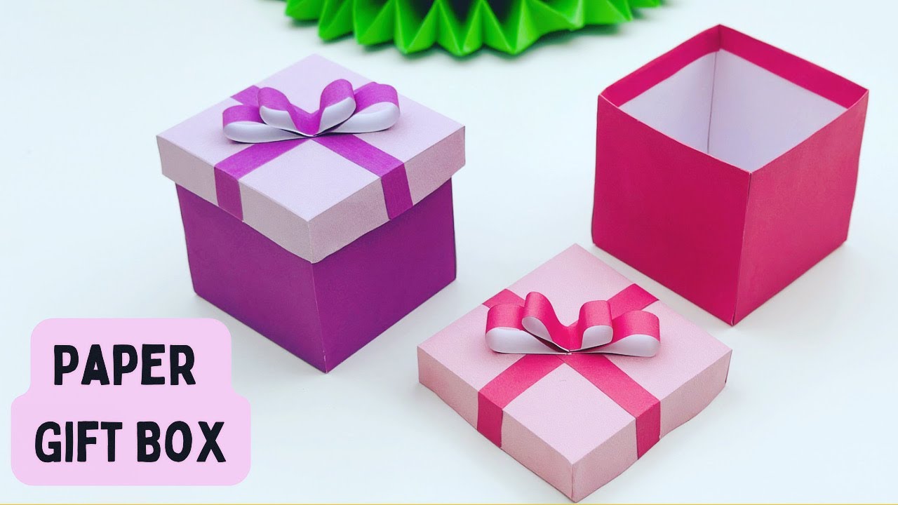 DIY MINI PAPER GIFT BOX / Paper Craft / Easy Origami Gift Box DIY ...