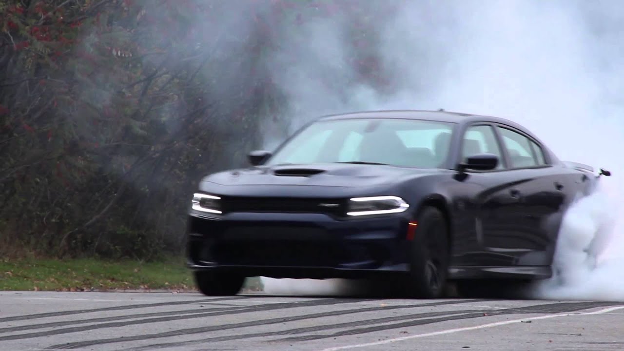 2015 Dodge Charger Hellcat Burnout - YouTube