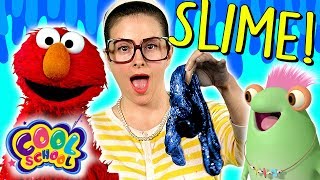 Ocean Slime DIY! Marvie & Elmo Learn How to Make Slime! | Arts & Crafts with Crafty Carol Part 1