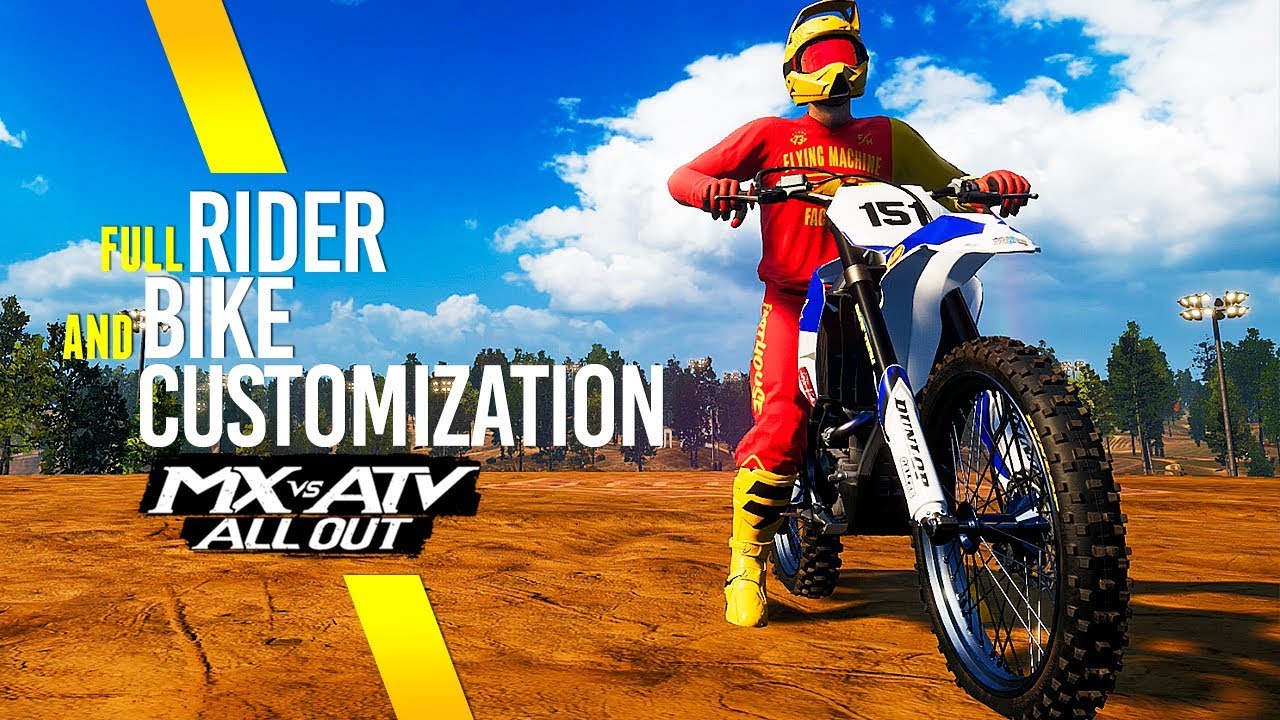 Mx Vs Atv All Out Full Bike And Rider Customization Youtube