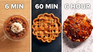 6-Min Vs. 60-Min Vs. 6-Hour Apple Pie  Tasty