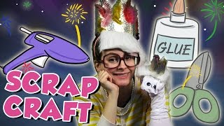 Sock Puppet & Glitter Crown DIY! - Scrap Craft | Arts and Crafts with Crafty Carol