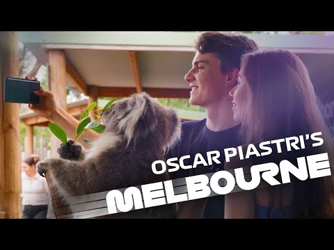 Oscar Piastri explores Melbourne before his debut home race