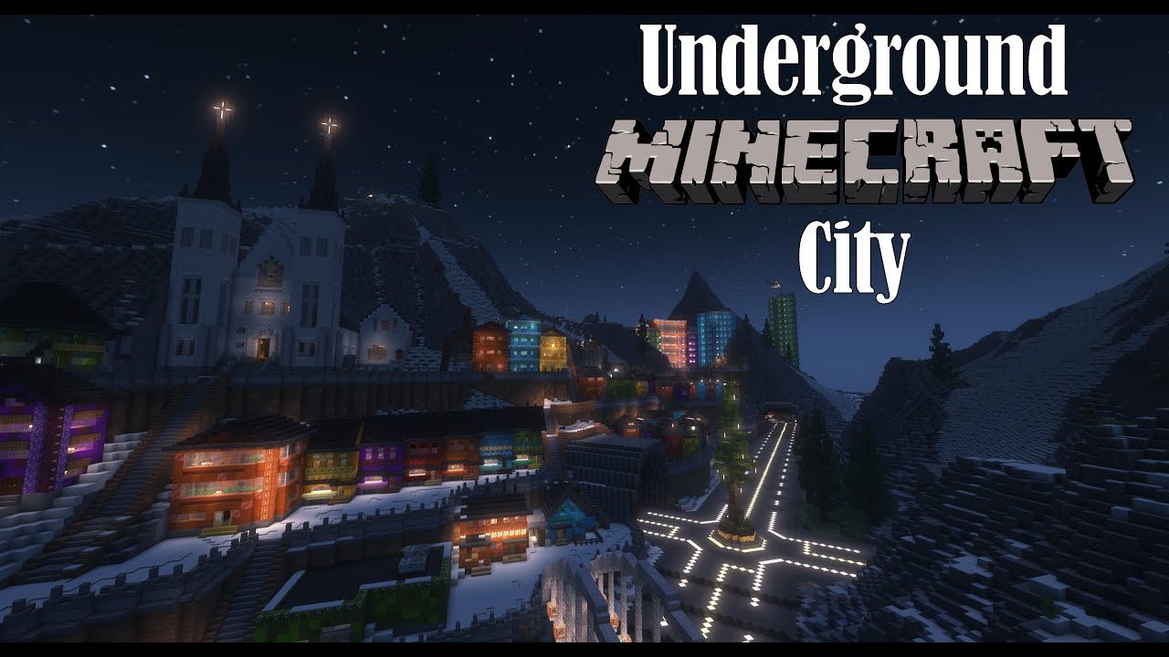 Exploring an Incredible Minecraft Underground City! - YouTube