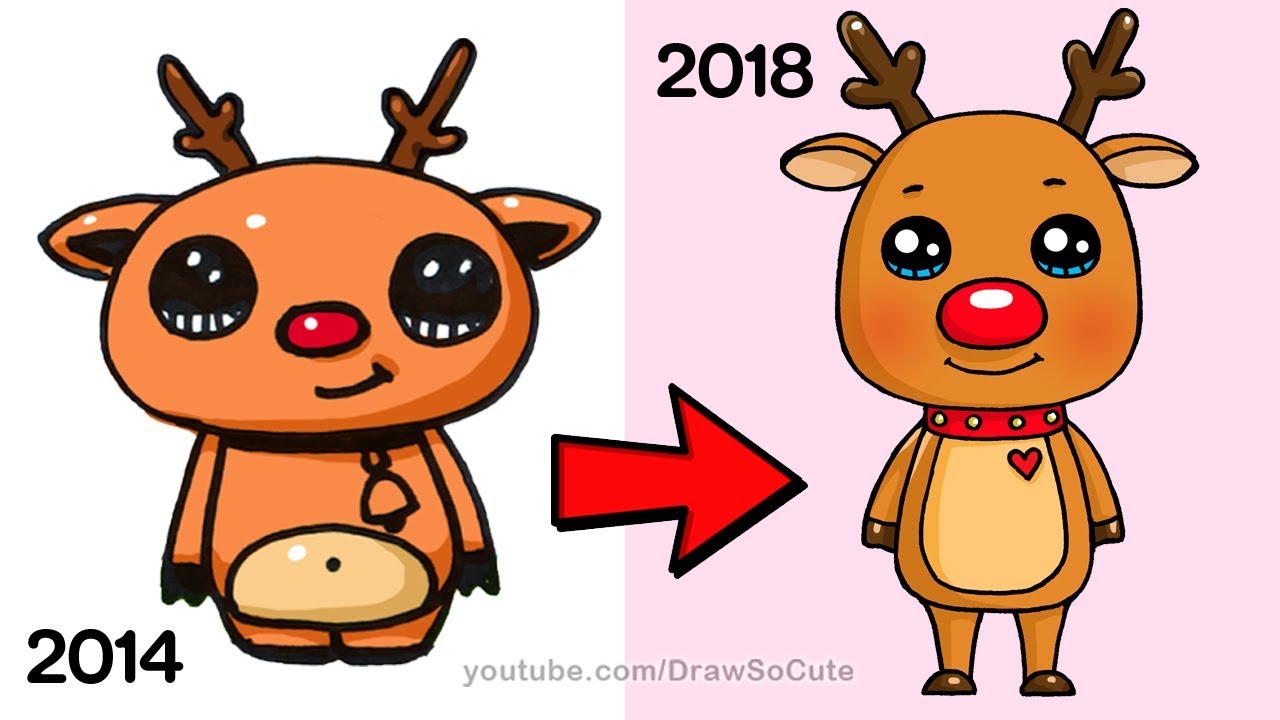 How to Draw Rudolph Easy | NEW - YouTube