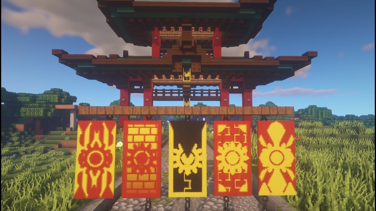 💥*NEW* Minecraft Custom Banners: Asian Banner Designs (Tutorial) - YouTube