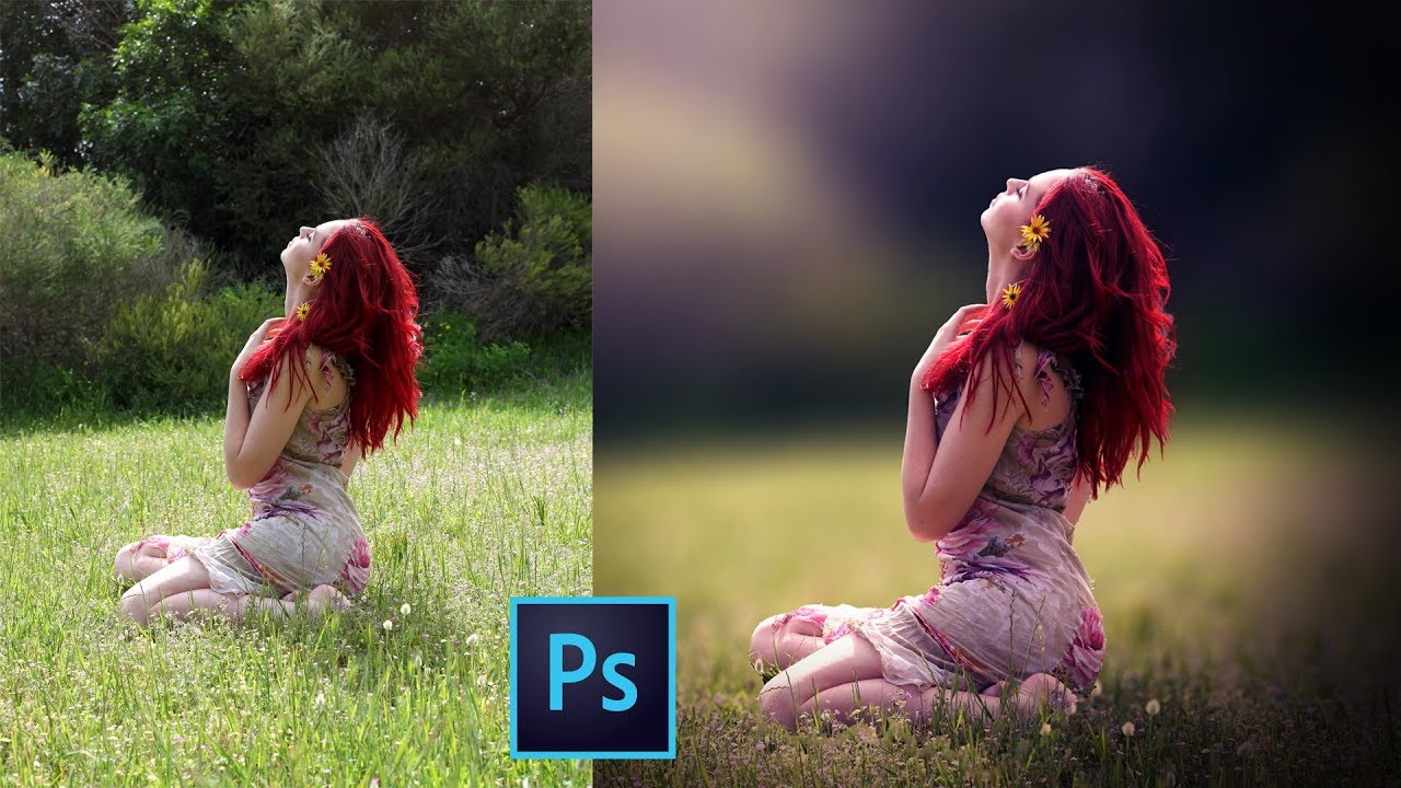 How to Blur Background and Retouching a Photo in Photoshop ...