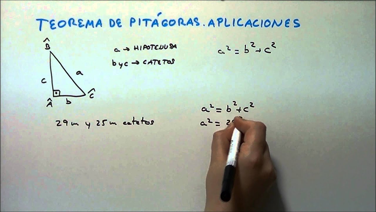 TEOREMA DE PITÁGORAS. APLICACIONES. HD - YouTube