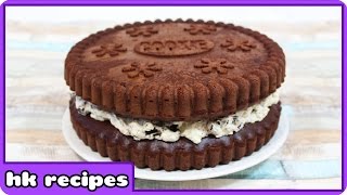 How to Make Giant Oreo Cake | Birthday Cake | Quick and Easy Cake Recipe by HooplaKidz Recipes