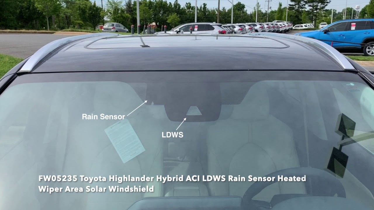 2021 Toyota Highlander Rain Sensing Wipers