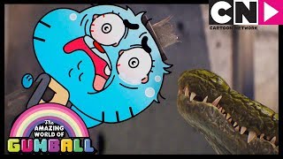 Gumball | Gumball Fights a Shapeshifting Crocodile | Cartoon Network