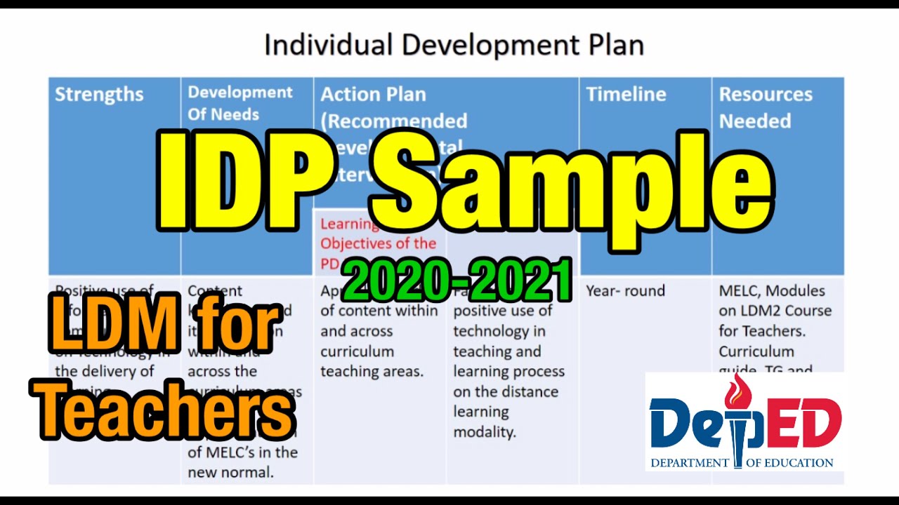 What Is Individual Development Plan For Teachers Deped - Design Talk