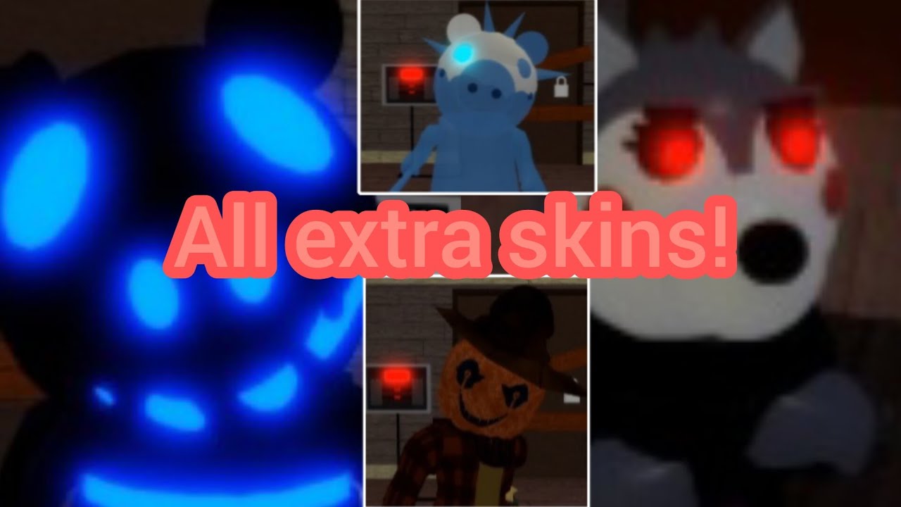 Showcasing all extra piggy skins! - YouTube