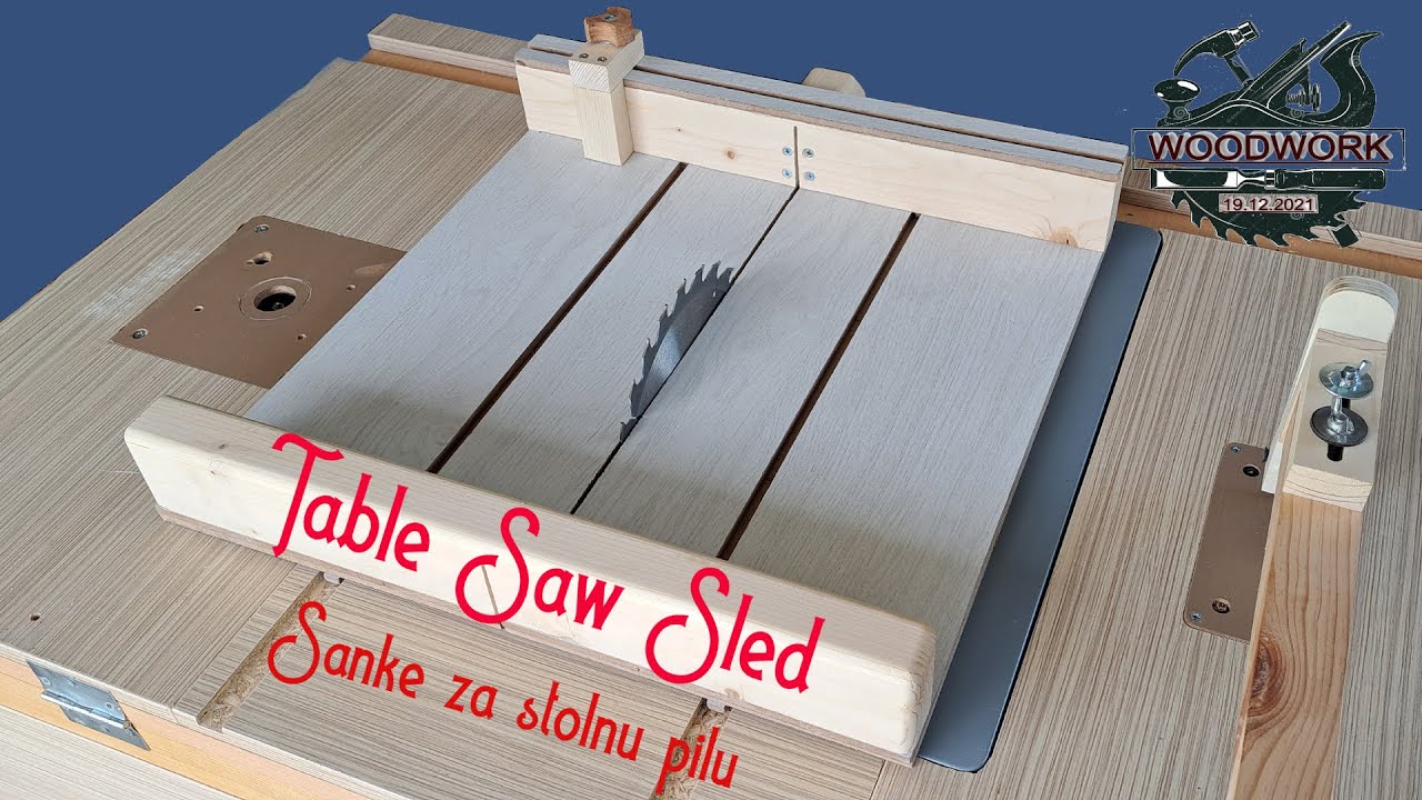 How To Make Table Saw Sled - YouTube