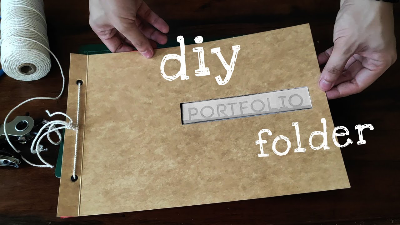 Diy Portfolio Folder Simple And Easy Folder Design Ideas Youtube