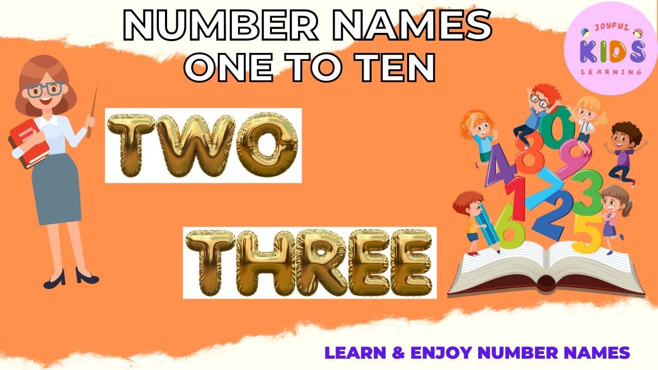 Number Names ONE to TEN | Number spelling |🌟 Learn Numbers ...