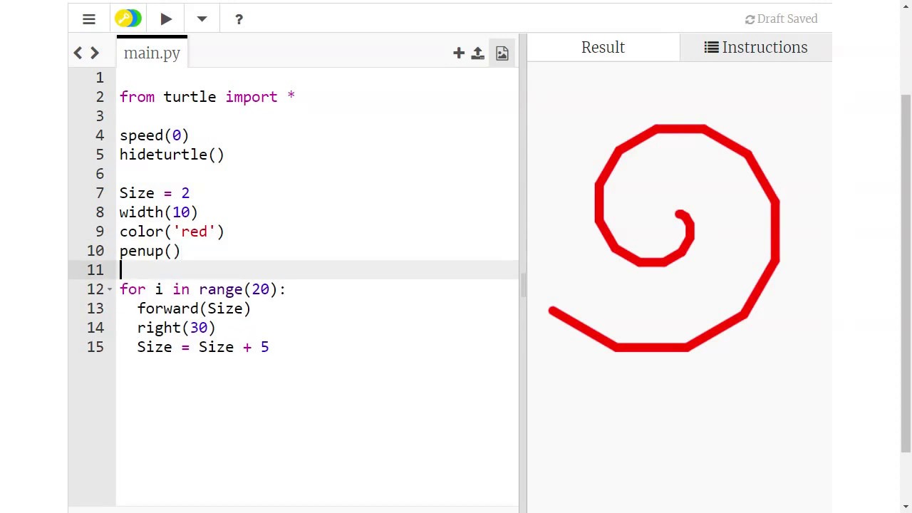 Python Turtle Drawing Examples