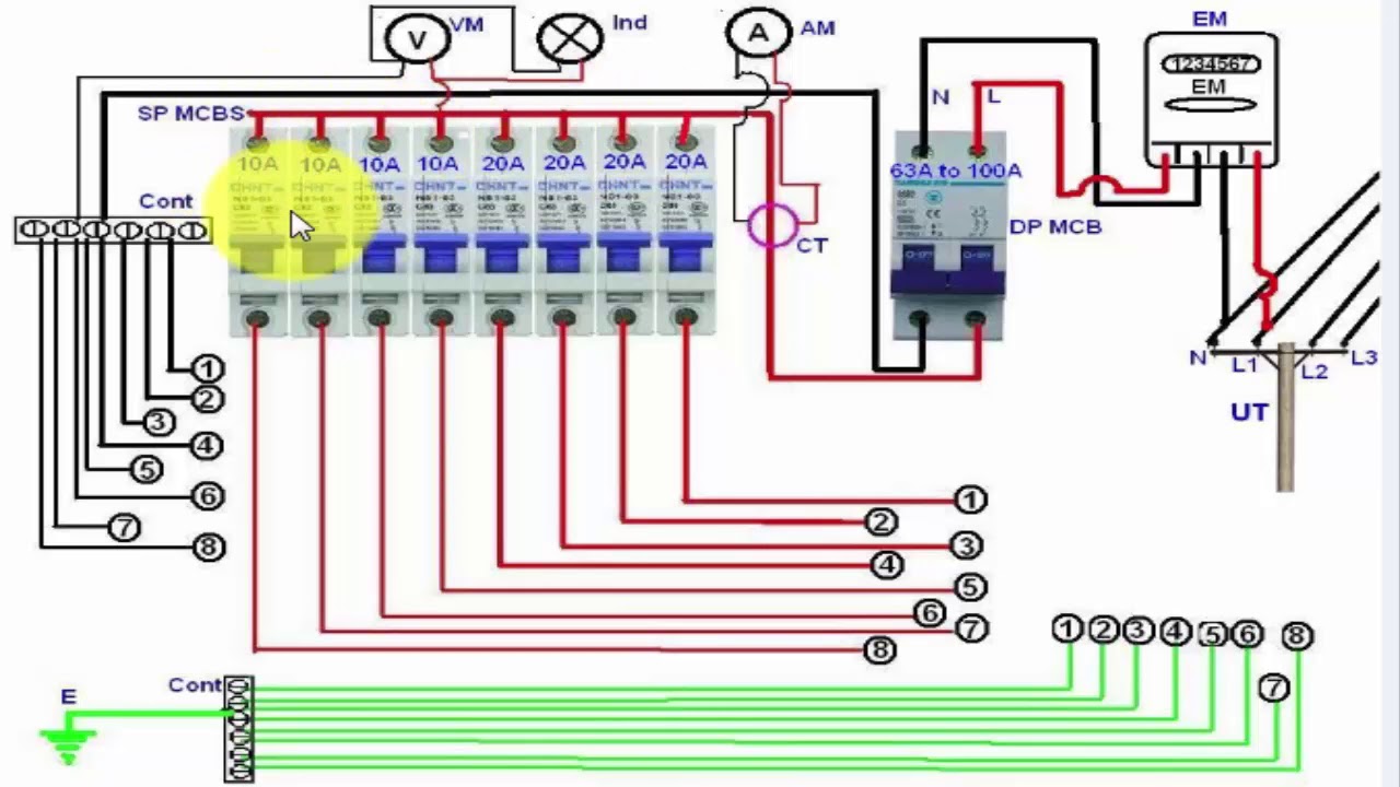 Distribution Board Circuit Diagram