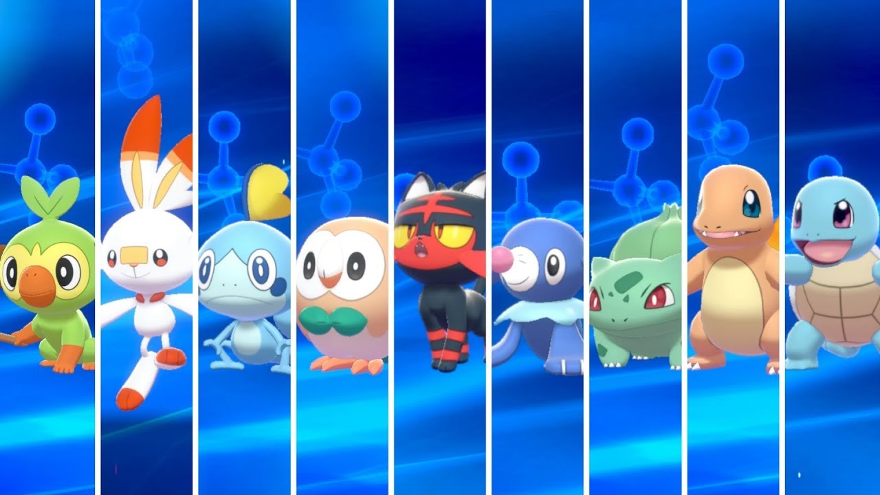 Pokemon Sword Starters Evolution Chart